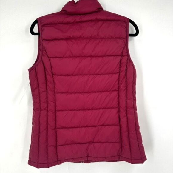 NWT Market & Spruce Womens Down Quilted Full Zip Packable Vest Burgundy Medium - Picture 3 of 12